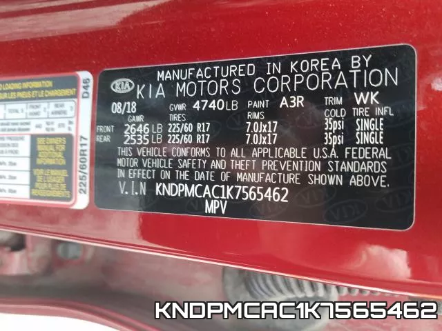 KNDPMCAC1K7565462