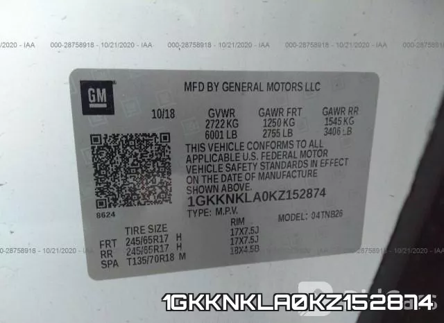 1GKKNKLA0KZ152874