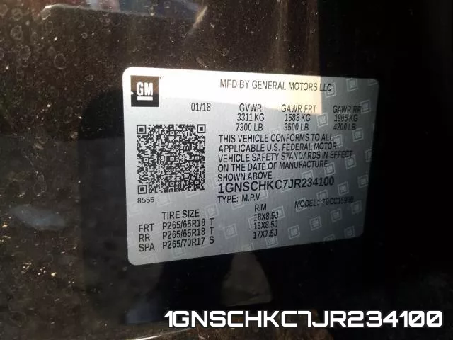 1GNSCHKC7JR234100