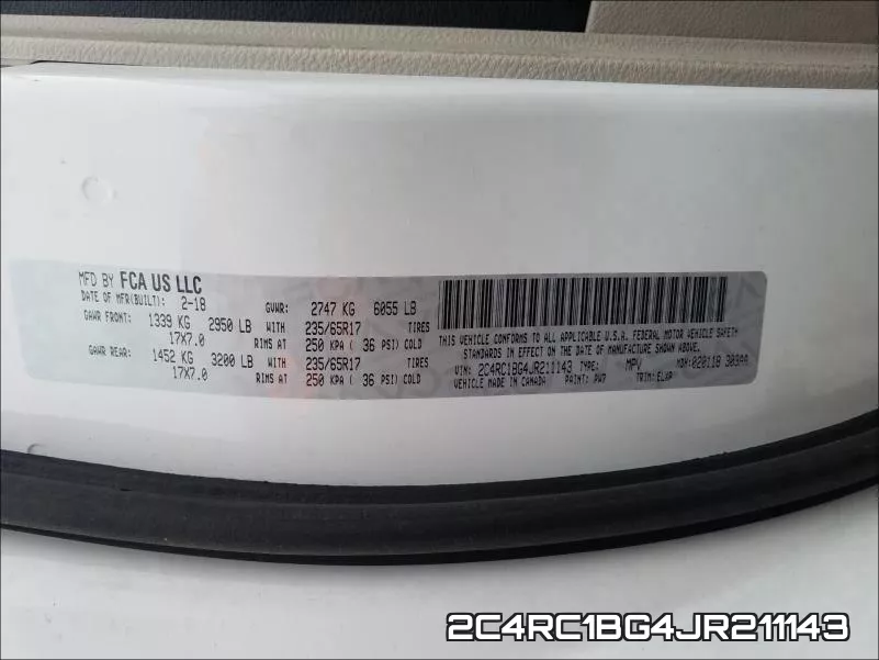 2C4RC1BG4JR211143