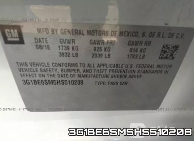3G1BE6SM5HS510208