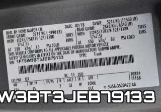 1FT8W3BT3JEB79133