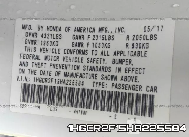 1HGCR2F15HA225584