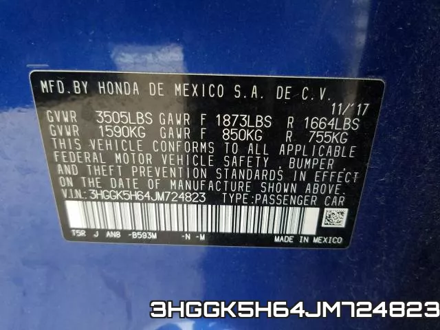3HGGK5H64JM724823