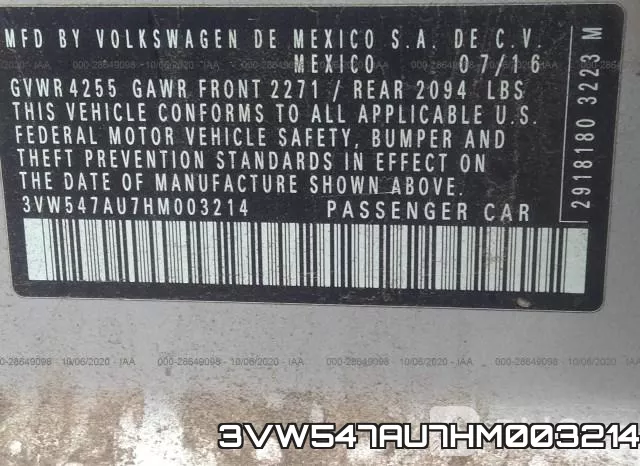 3VW547AU7HM003214