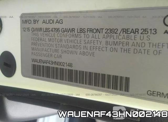 WAUENAF43HN002148