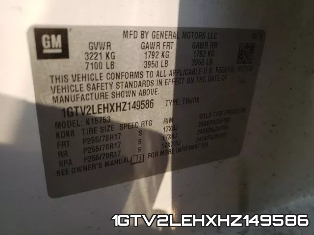 1GTV2LEHXHZ149586