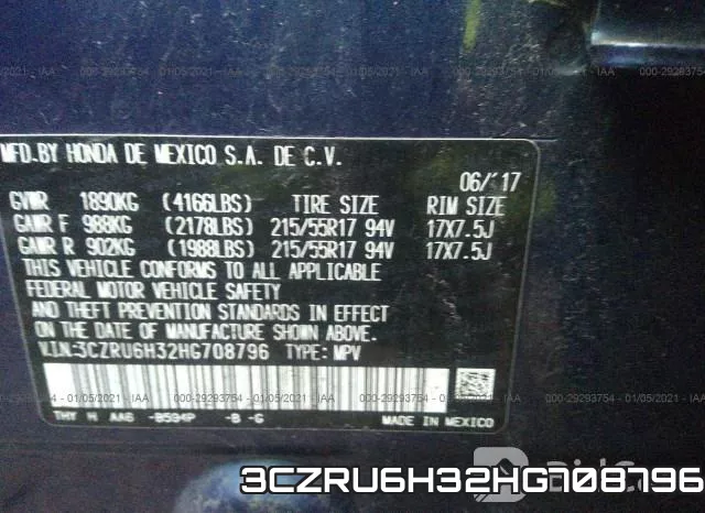 3CZRU6H32HG708796