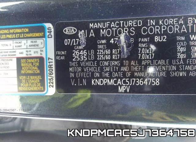 KNDPMCAC5J7364758