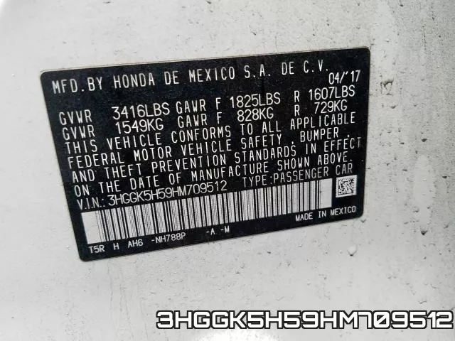 3HGGK5H59HM709512