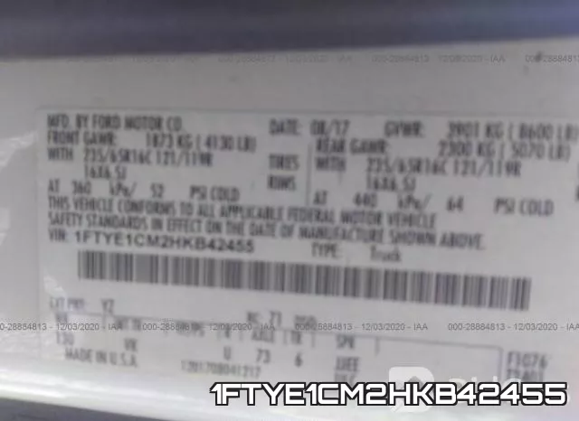1FTYE1CM2HKB42455