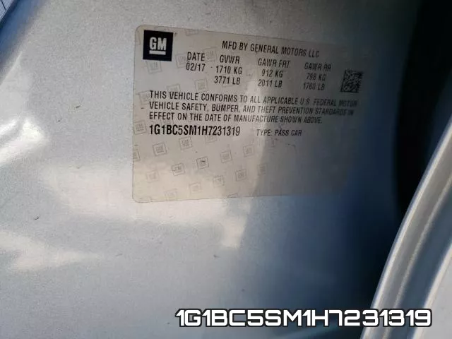 1G1BC5SM1H7231319