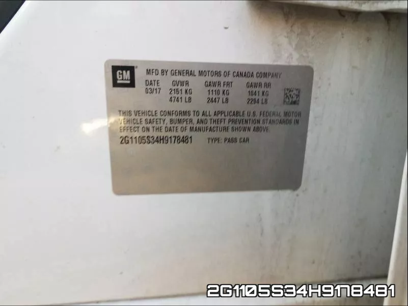 2G1105S34H9178481