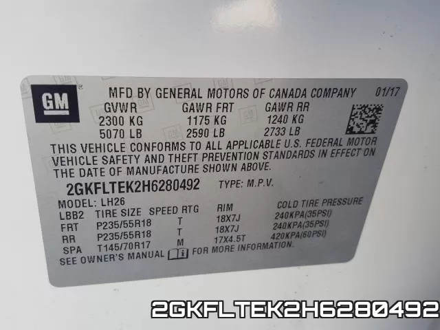 2GKFLTEK2H6280492