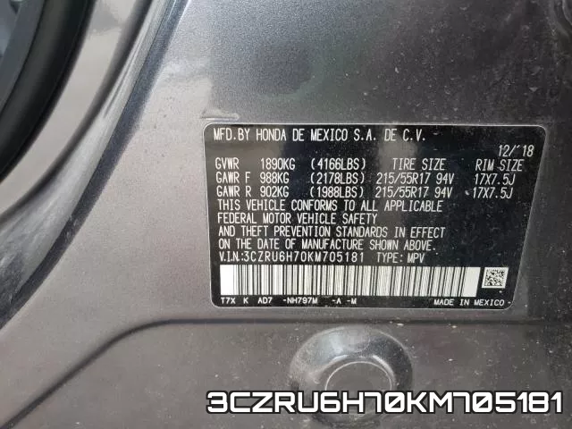 3CZRU6H70KM705181