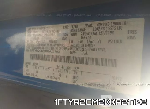 1FTYR2CM2KKA21703