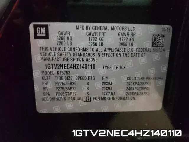 1GTV2NEC4HZ140110