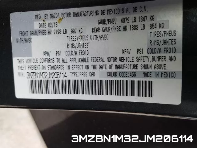 3MZBN1M32JM206114