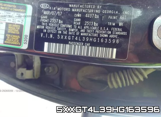 5XXGT4L39HG163596