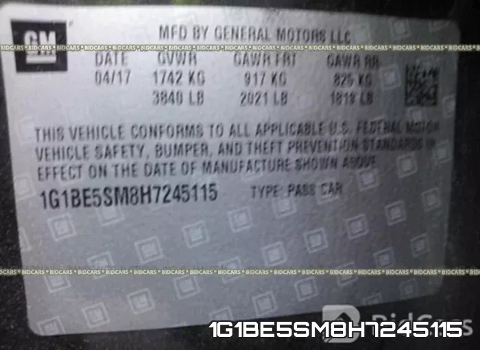 1G1BE5SM8H7245115