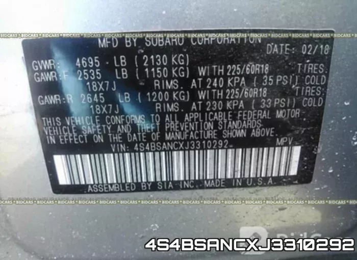 4S4BSANCXJ3310292