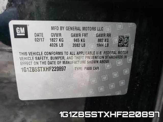 1G1ZB5STXHF220897