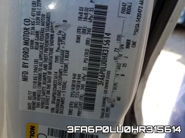 3FA6P0LU0HR315614