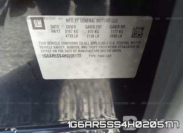 1G6AR5SS4H0205177