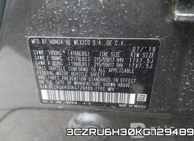 3CZRU6H30KG729489