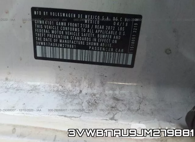 3VWB17AU9JM279881