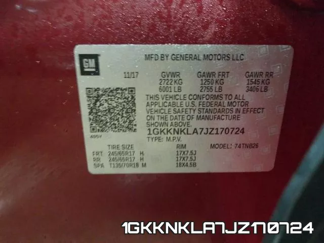 1GKKNKLA7JZ170724