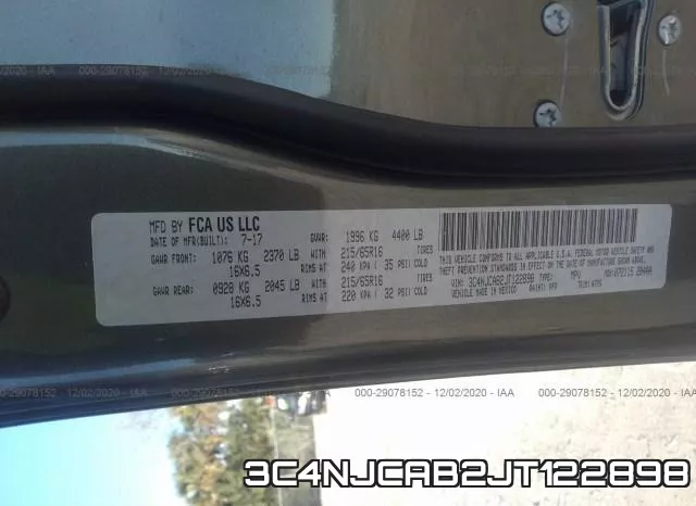 3C4NJCAB2JT122898