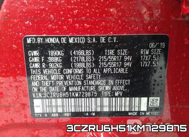 3CZRU6H51KM729875