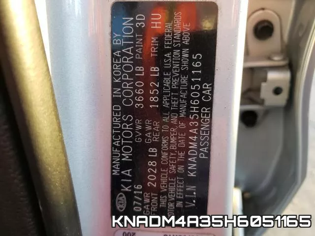 KNADM4A35H6051165