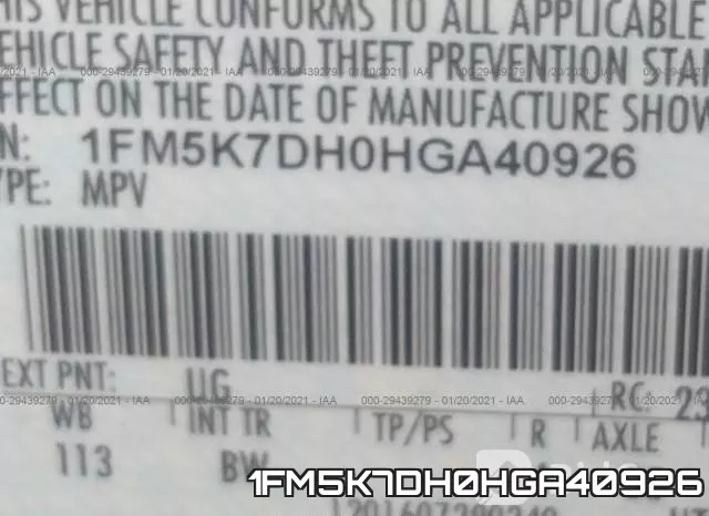 1FM5K7DH0HGA40926