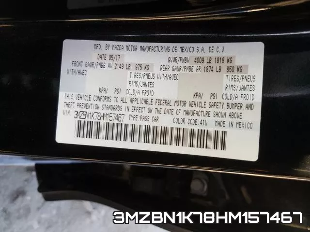 3MZBN1K78HM157467