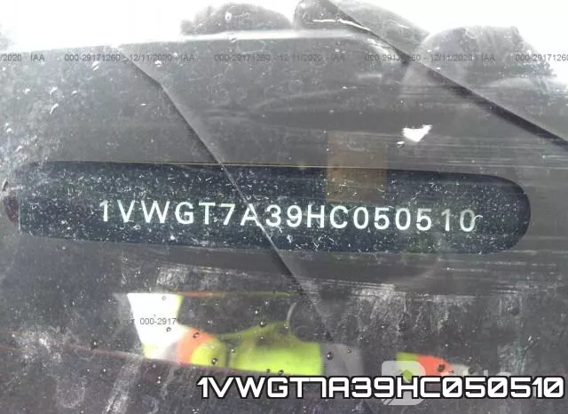 1VWGT7A39HC050510