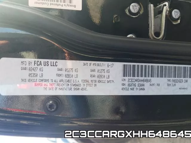 2C3CCARGXHH648645