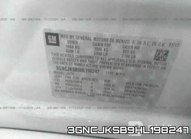 3GNCJKSB9HL198247