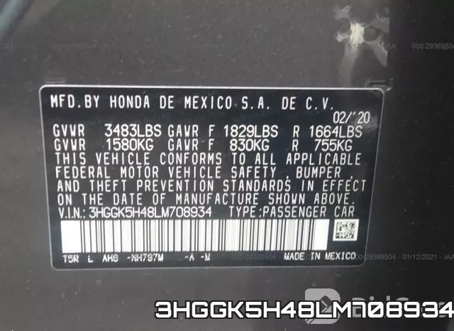 3HGGK5H48LM708934