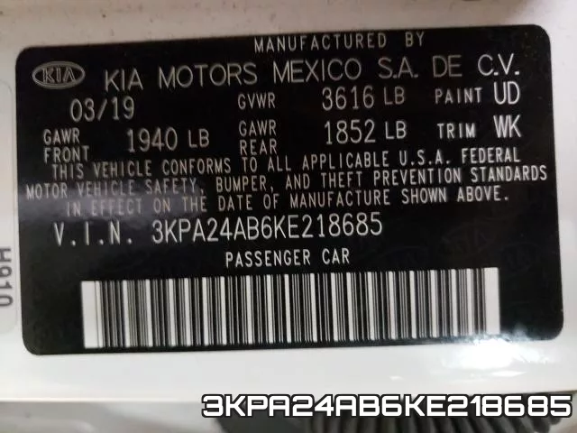 3KPA24AB6KE218685