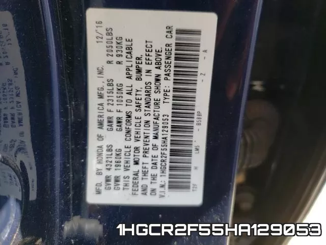 1HGCR2F55HA129053