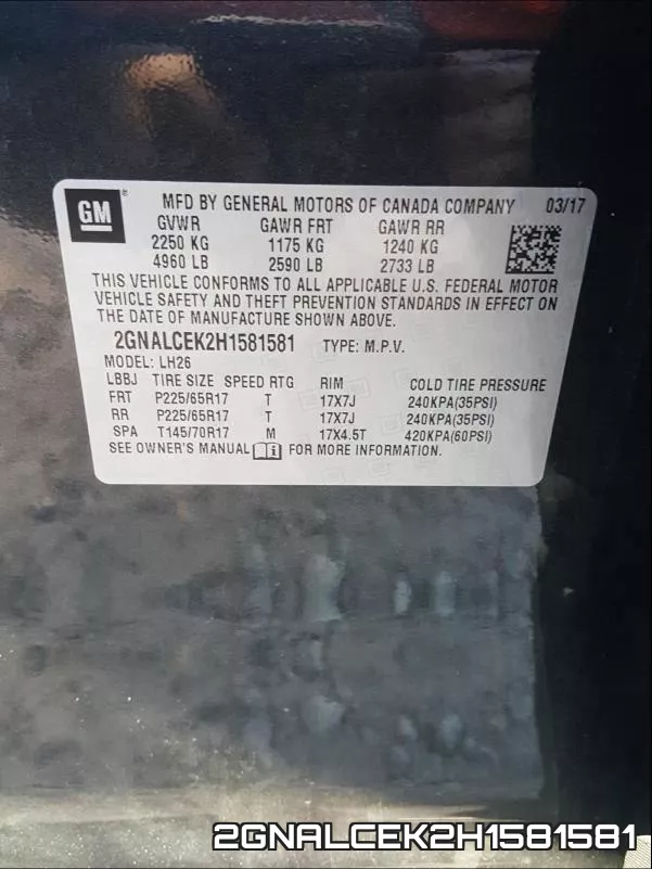 2GNALCEK2H1581581