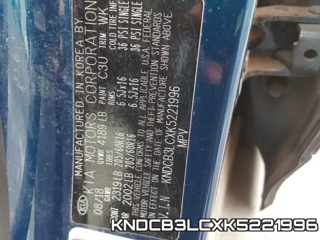 KNDCB3LCXK5221996
