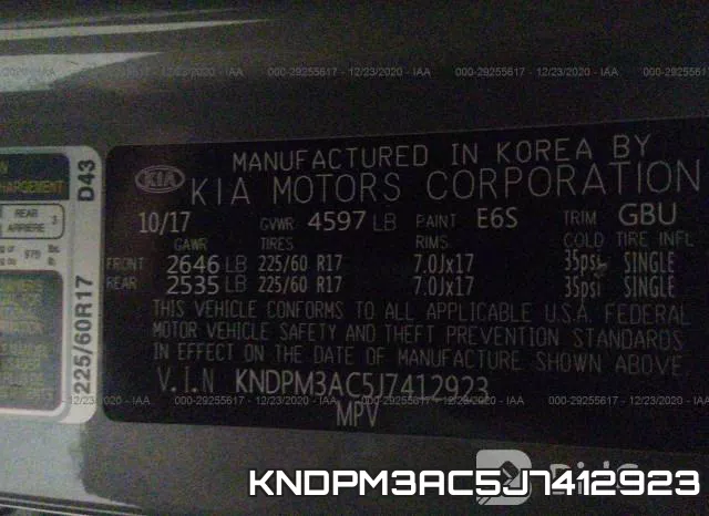 KNDPM3AC5J7412923