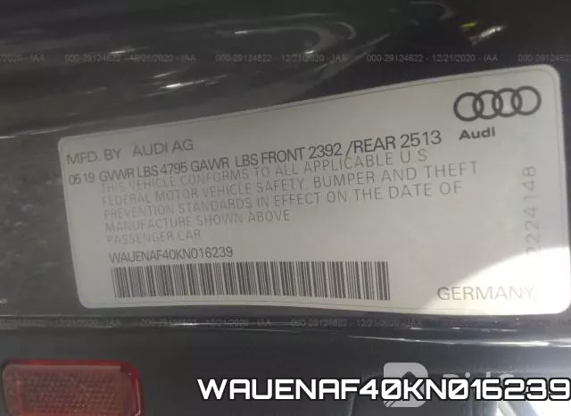 WAUENAF40KN016239