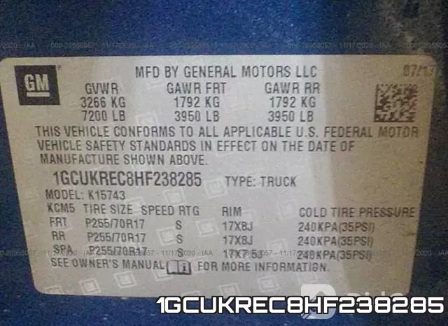 1GCUKREC8HF238285