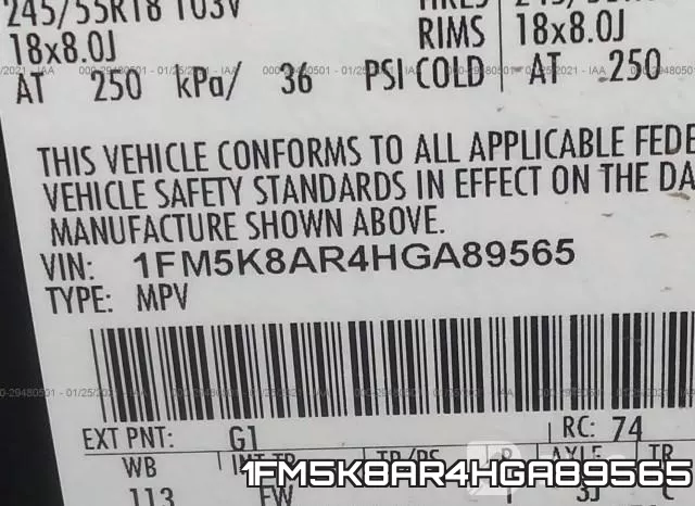 1FM5K8AR4HGA89565
