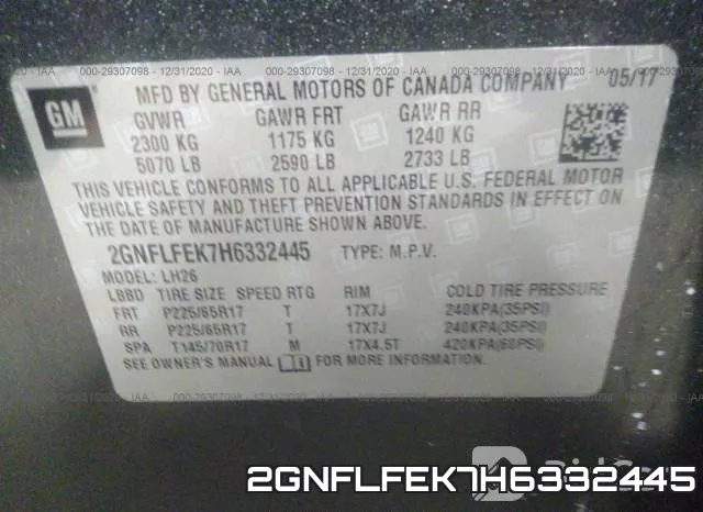 2GNFLFEK7H6332445