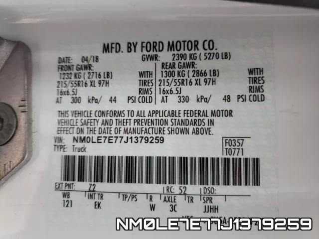 NM0LE7E77J1379259